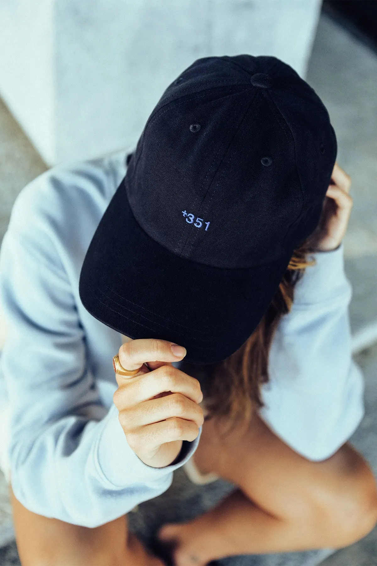  351 BASEBALL CAP CHARCOAL