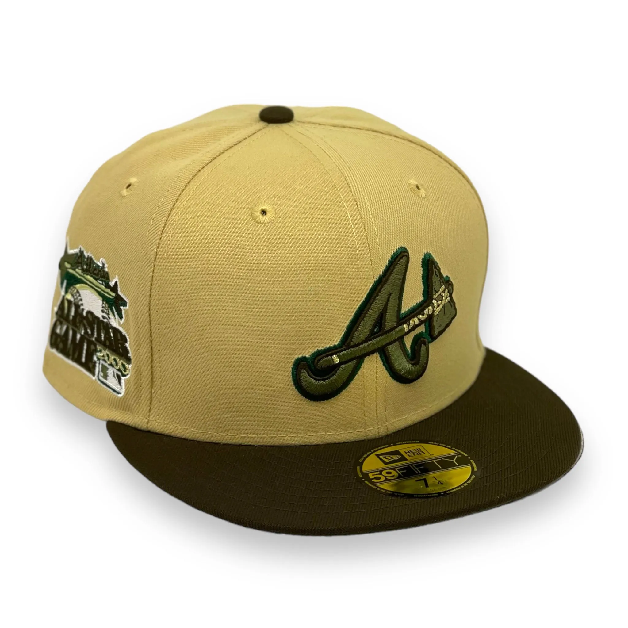 ATLANTA BRAVES (V-GOLD) (2000 ALLSTARGAME) NEW ERA 59FIFTY FITTED (OLIVE UNDER VISOR)