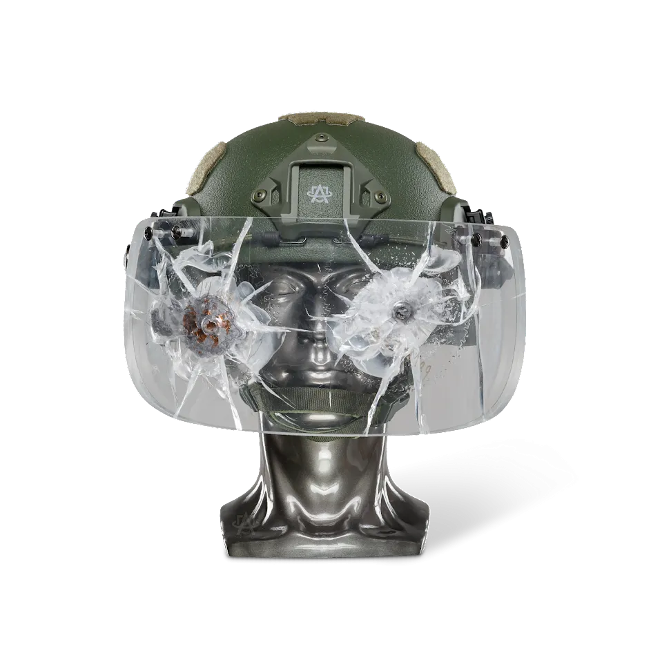 Atomic Defense Ballistic Helmet with Bulletproof Visor | NIJ Level IIIA 