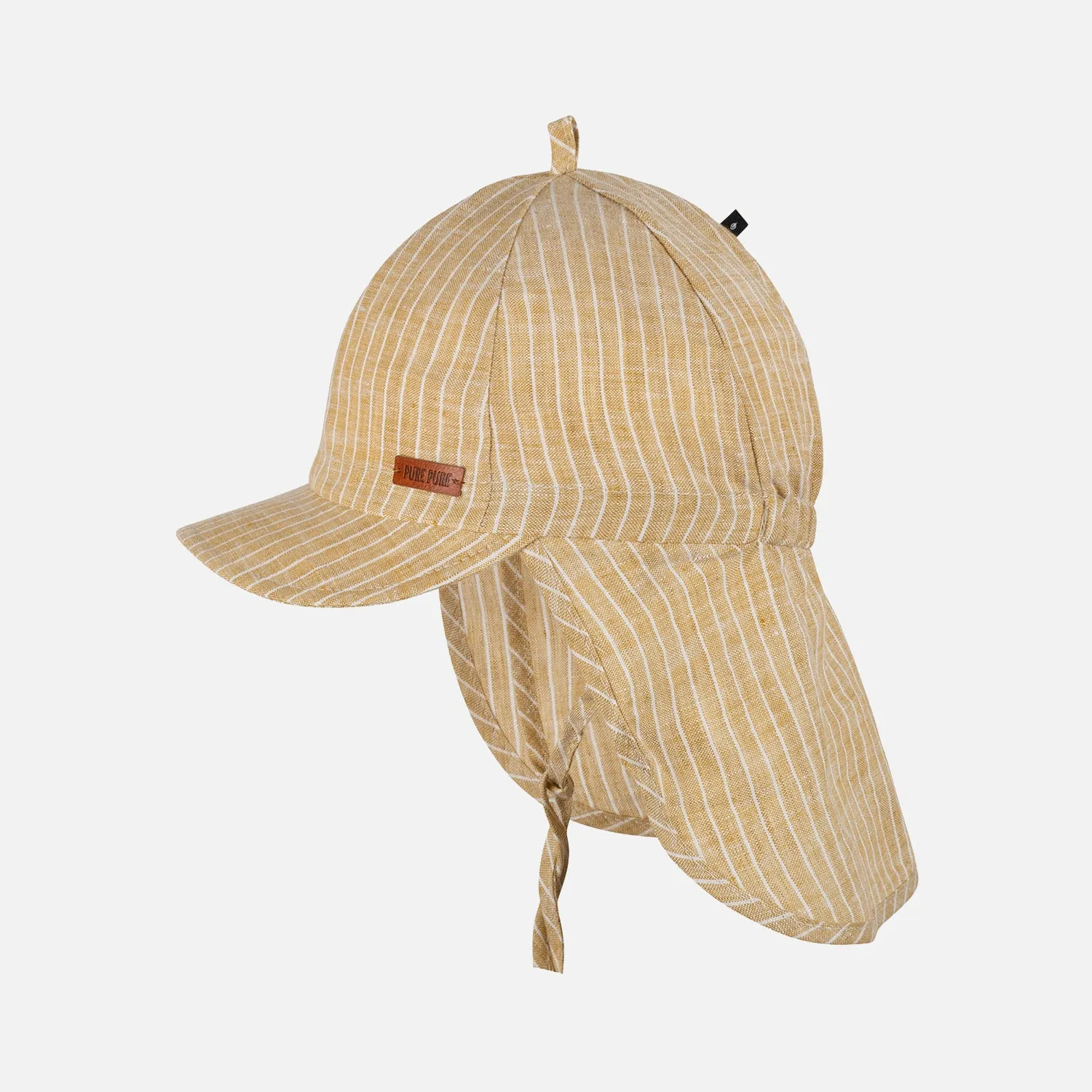 Baby & Kids Linen Legionnaire Sun Hat - Sahara Stripe