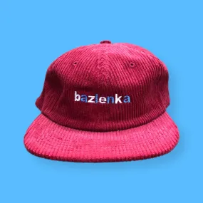 BAZLENKA: MAROON CORD HAT