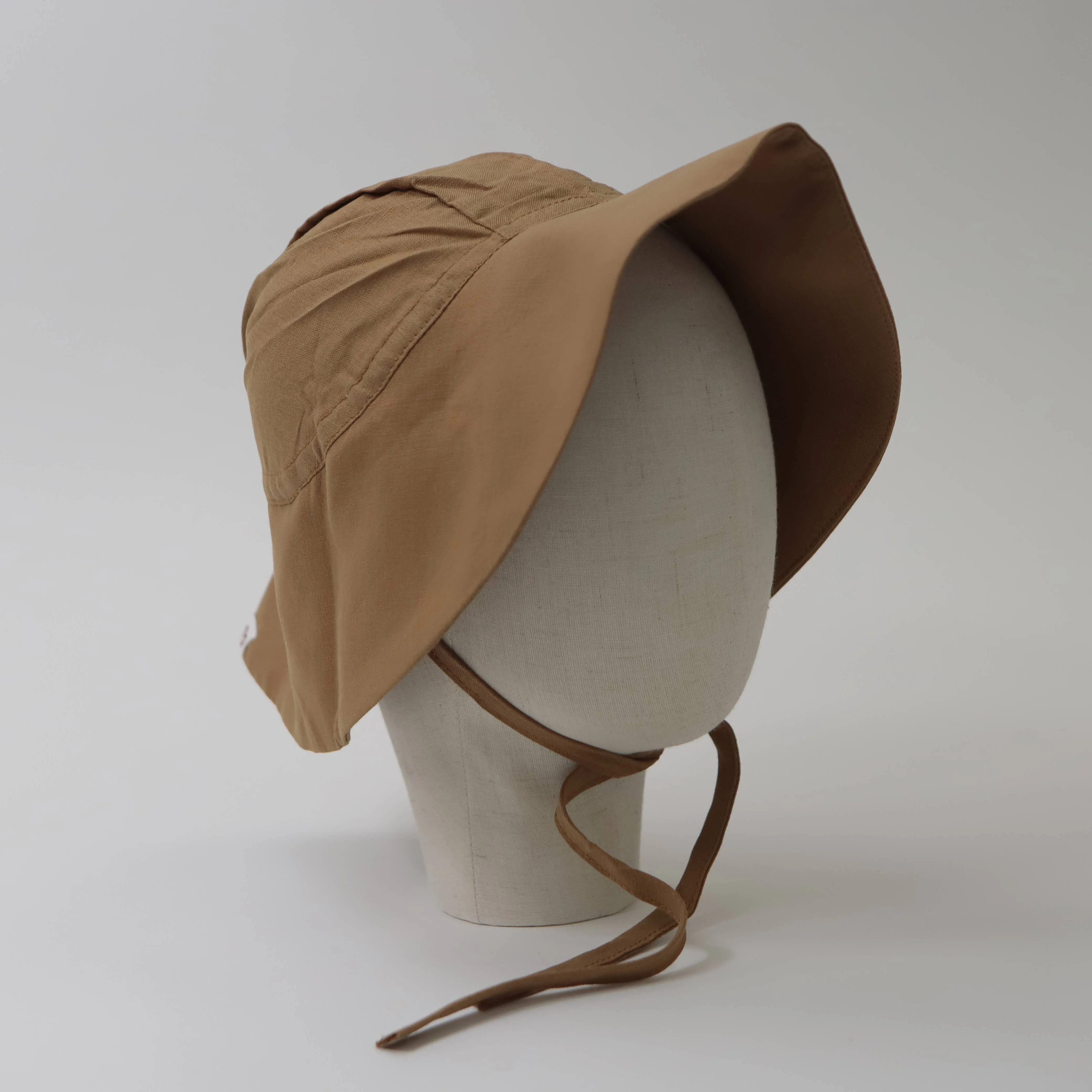 Brimmed Sun Hat - Vintage Grid