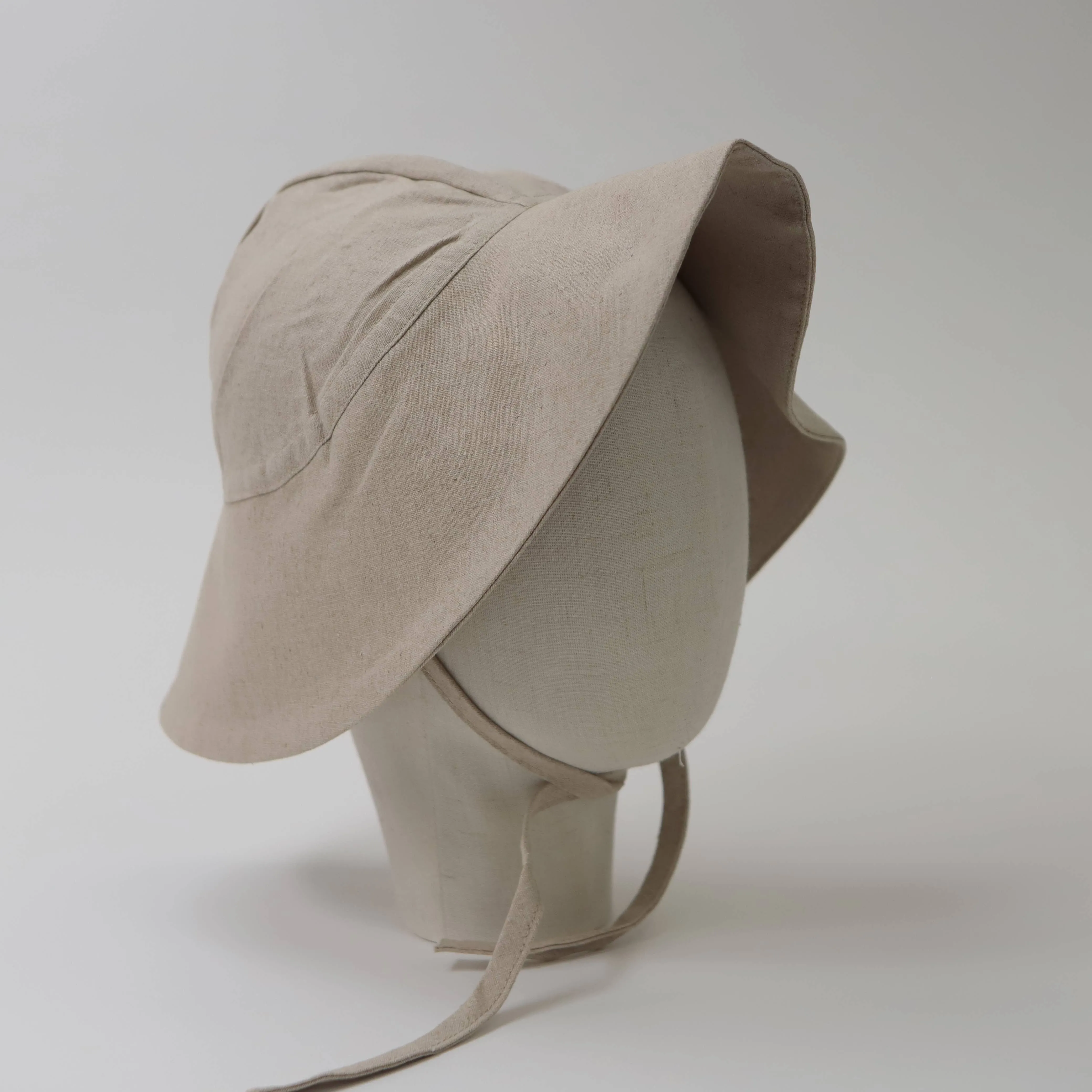 Brimmed Sun Hat - Vintage Grid