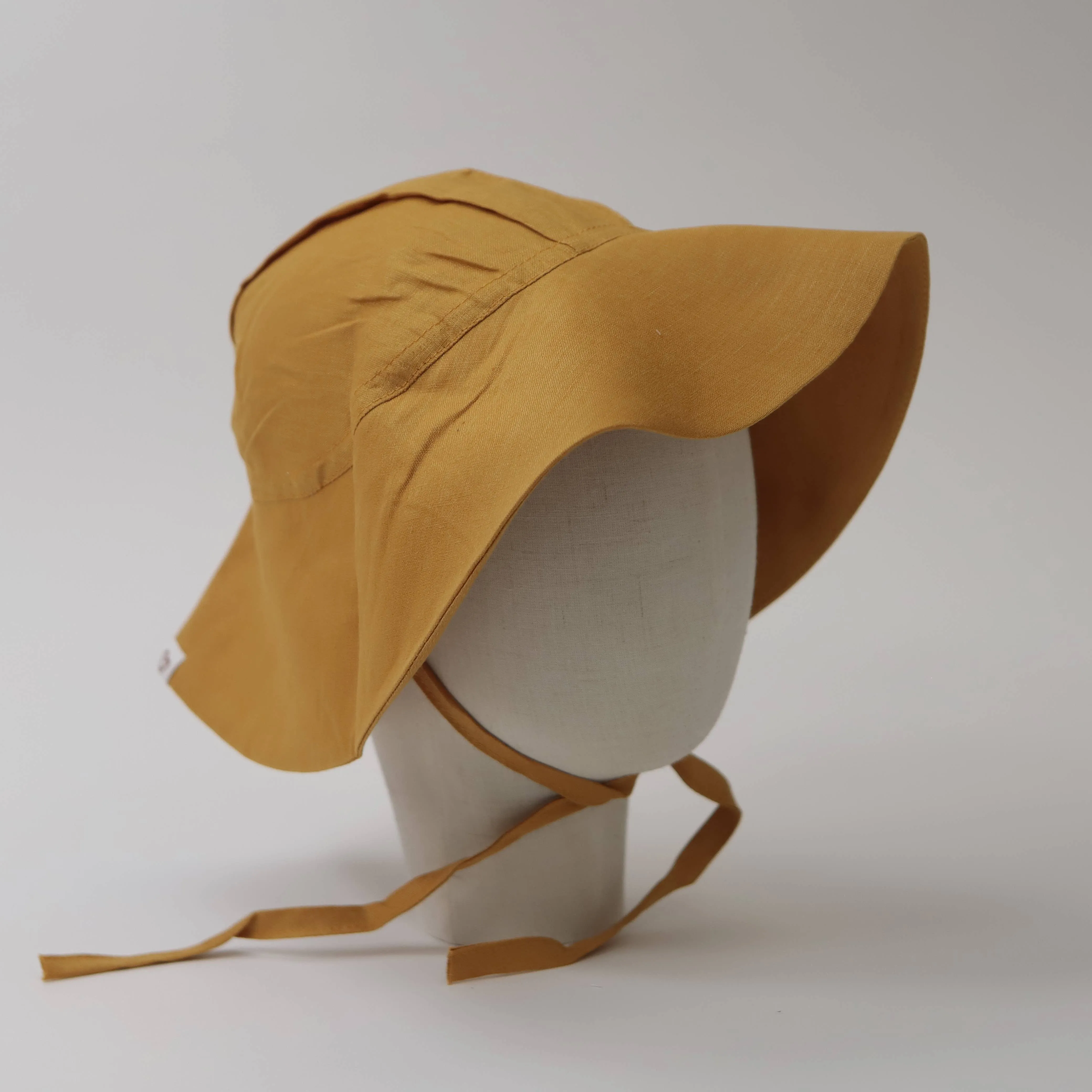 Brimmed Sun Hat - Vintage Grid