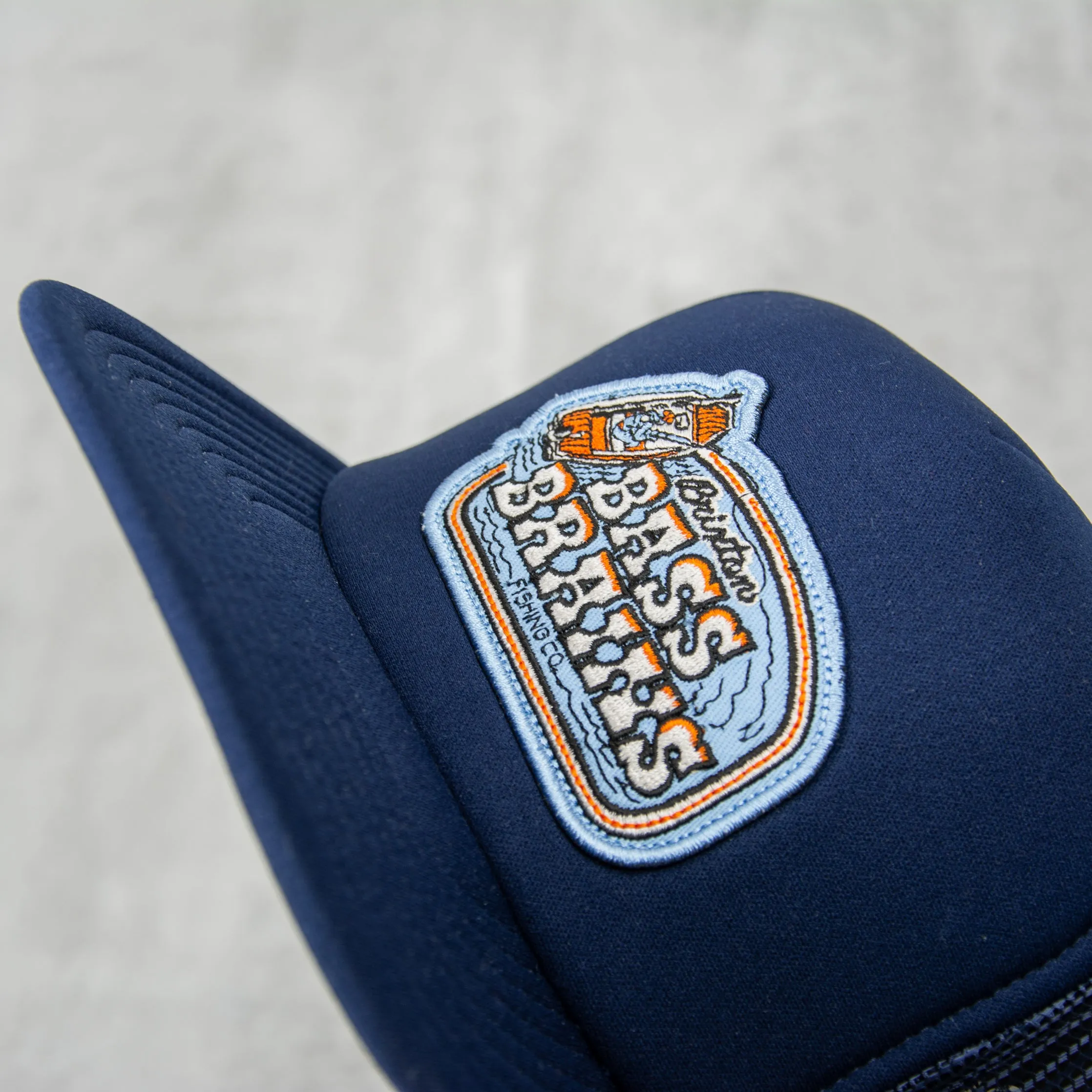 Brixton Bass Brains Boat Trucker - Washed Navy