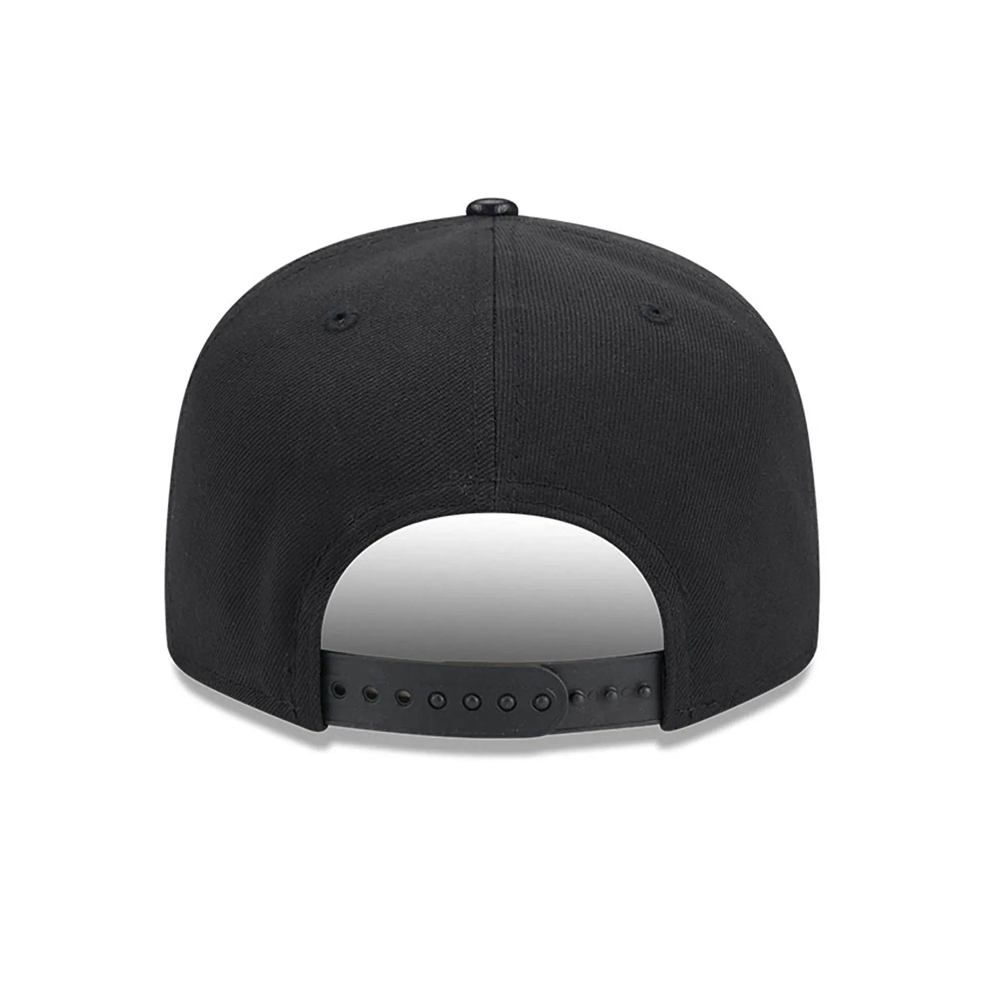 Chicago Bulls Faux Leather Visor Black 9FIFTY Snapback Cap