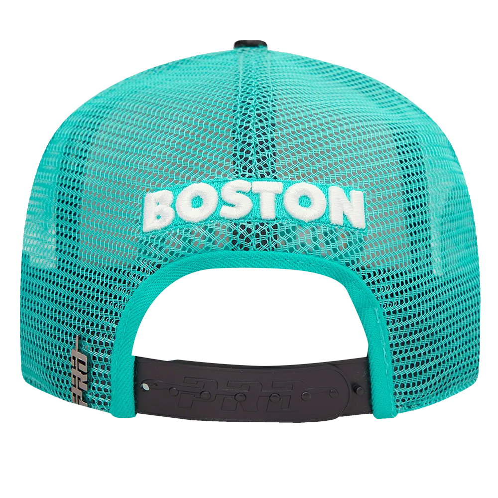 CHICAGO BULLS VISOR ELITE CLASSIC TRUCKER (EGGSHELL/ TEAL)