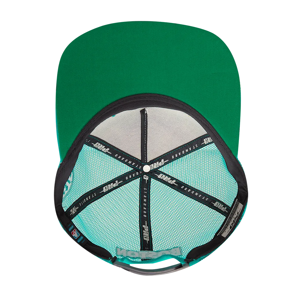 CHICAGO BULLS VISOR ELITE CLASSIC TRUCKER (EGGSHELL/ TEAL)