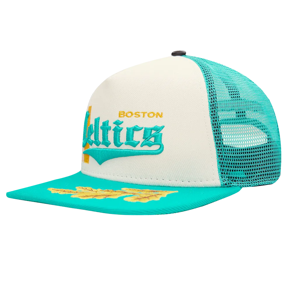 CHICAGO BULLS VISOR ELITE CLASSIC TRUCKER (EGGSHELL/ TEAL)