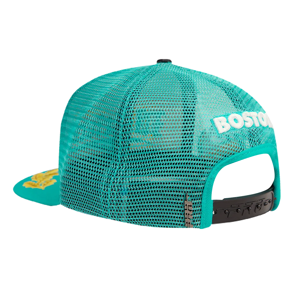 CHICAGO BULLS VISOR ELITE CLASSIC TRUCKER (EGGSHELL/ TEAL)