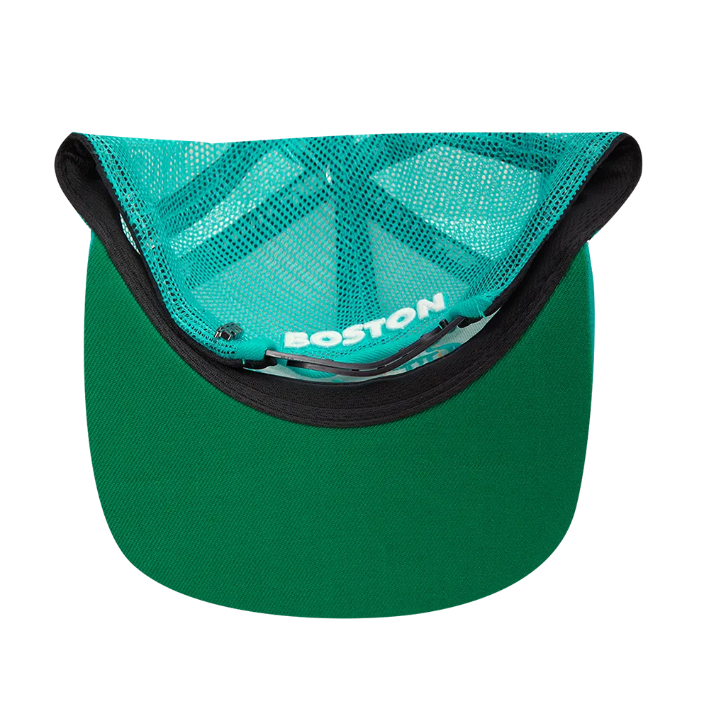 CHICAGO BULLS VISOR ELITE CLASSIC TRUCKER (EGGSHELL/ TEAL)