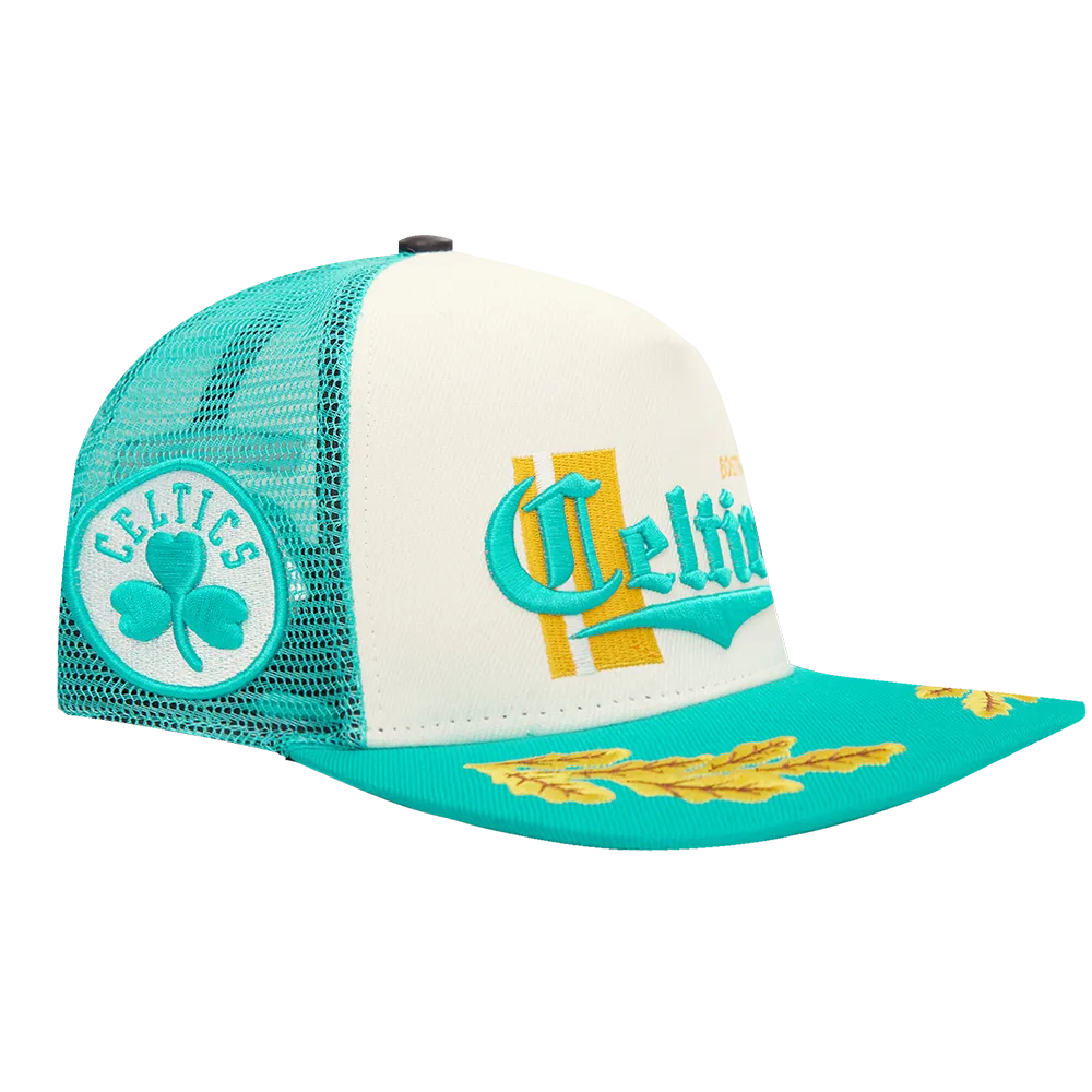 CHICAGO BULLS VISOR ELITE CLASSIC TRUCKER (EGGSHELL/ TEAL)