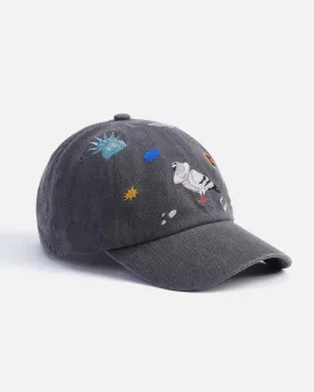 Embroidered Dad Cap in Chic Civic Design