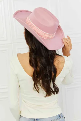 Fame Western Cutie Cowboy Hat in Pink