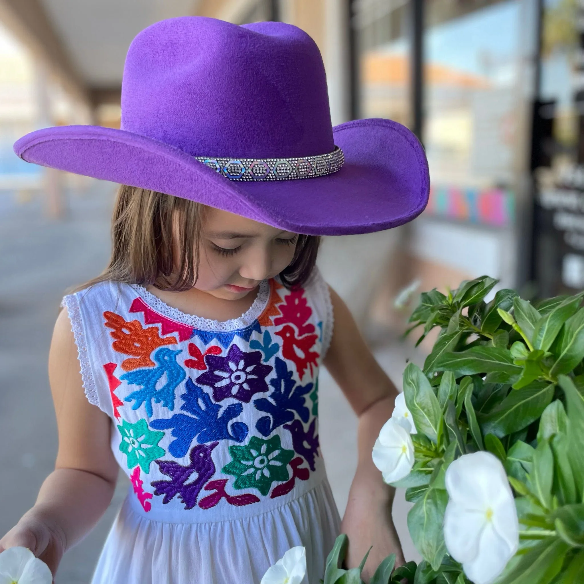 Girls Western Cowboy Suede Hat - Bolona