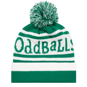 Green | White - Bobble Hat