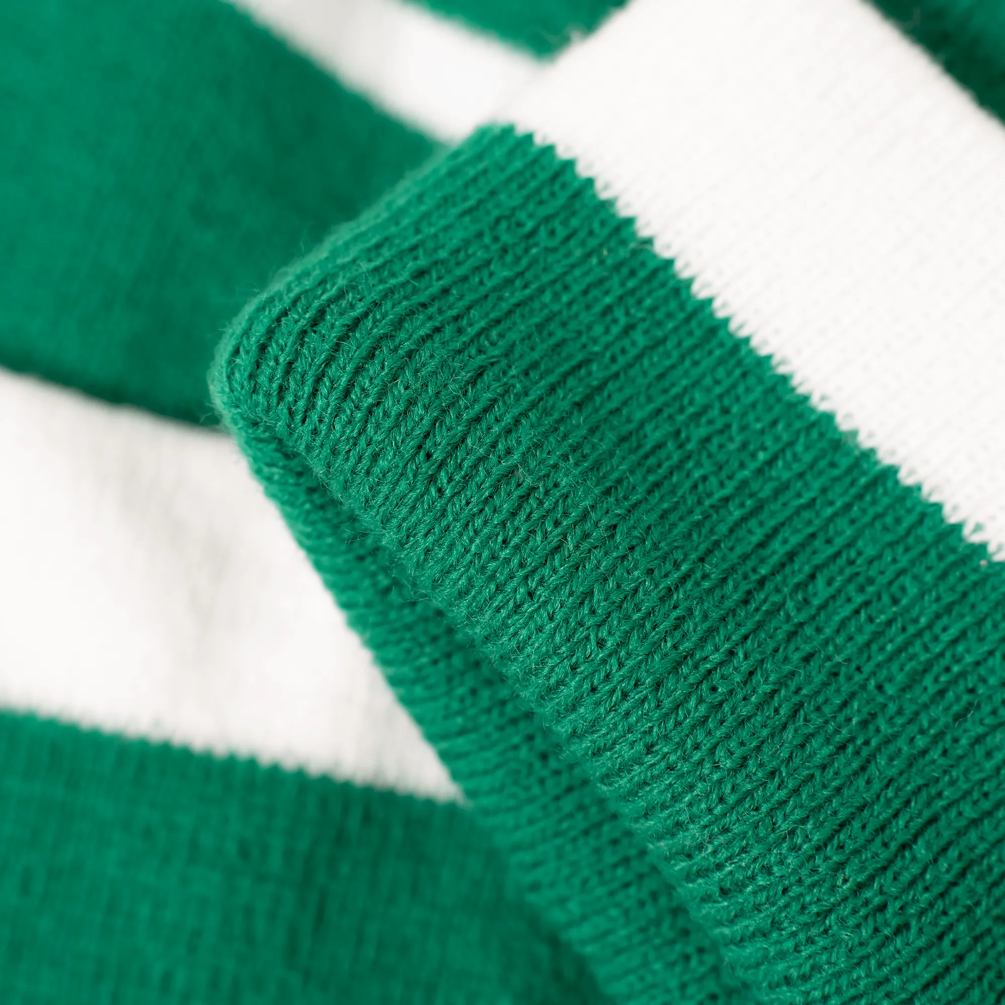 Green | White - Bobble Hat