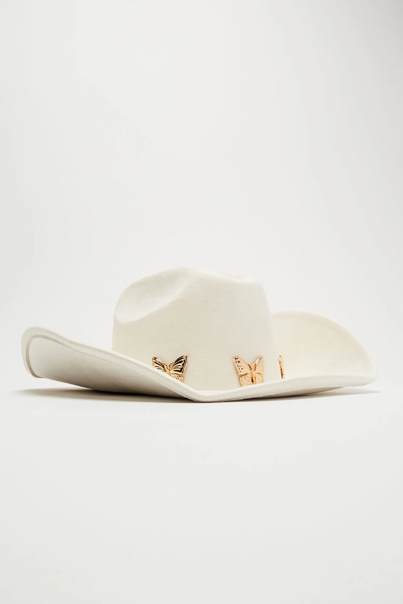 High Ride Butterfly Cowboy Hat - White