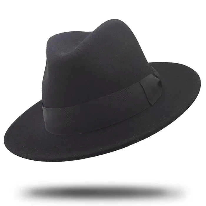 Premium Italian Handcrafted Felt Fedora Hat - IT004