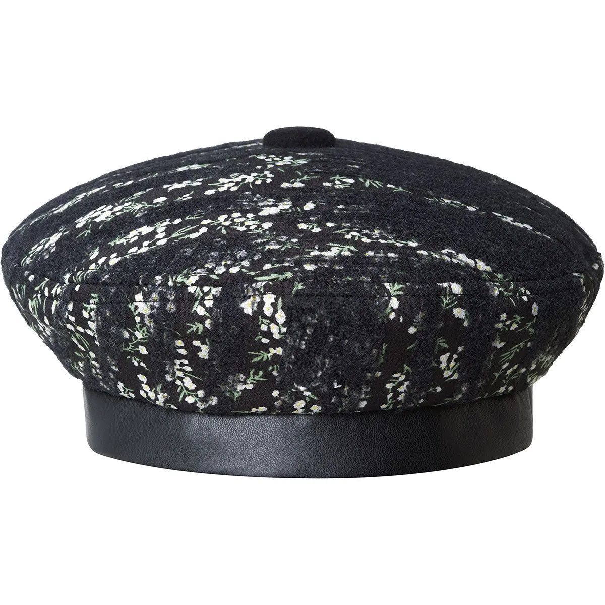 KANGOL Needlepunch Floral Beret Black