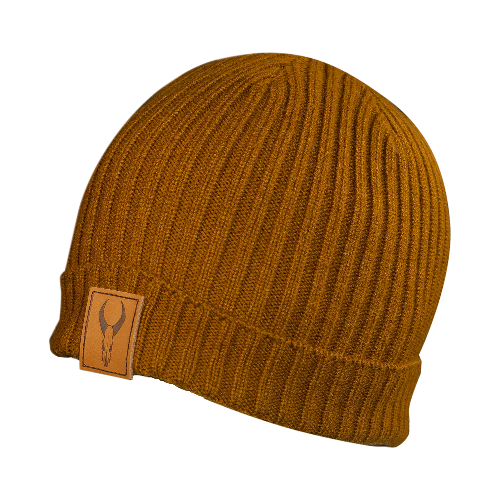 LEATHER PATCH BEANIE