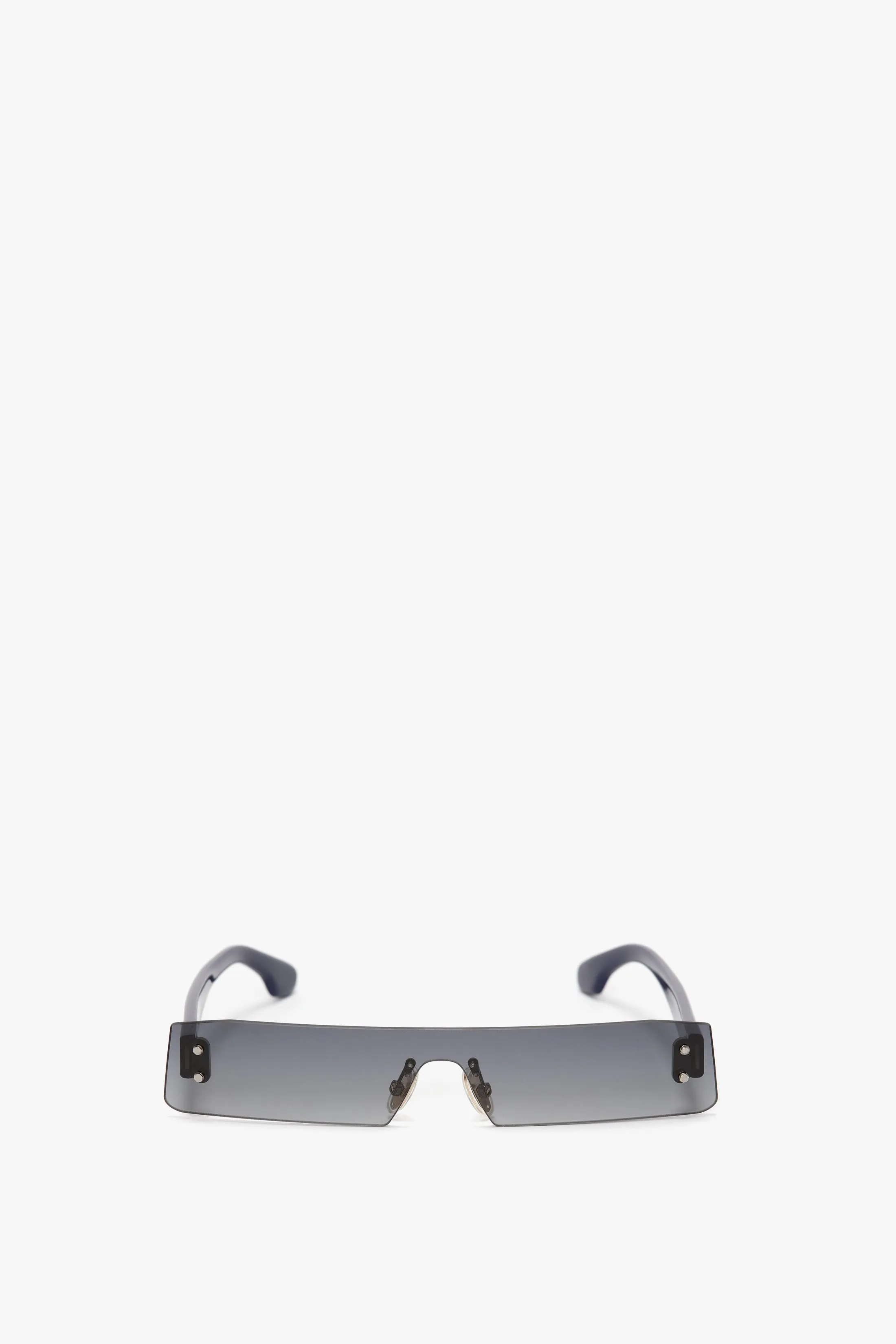 Mini Visor Sunglasses In Black-Green