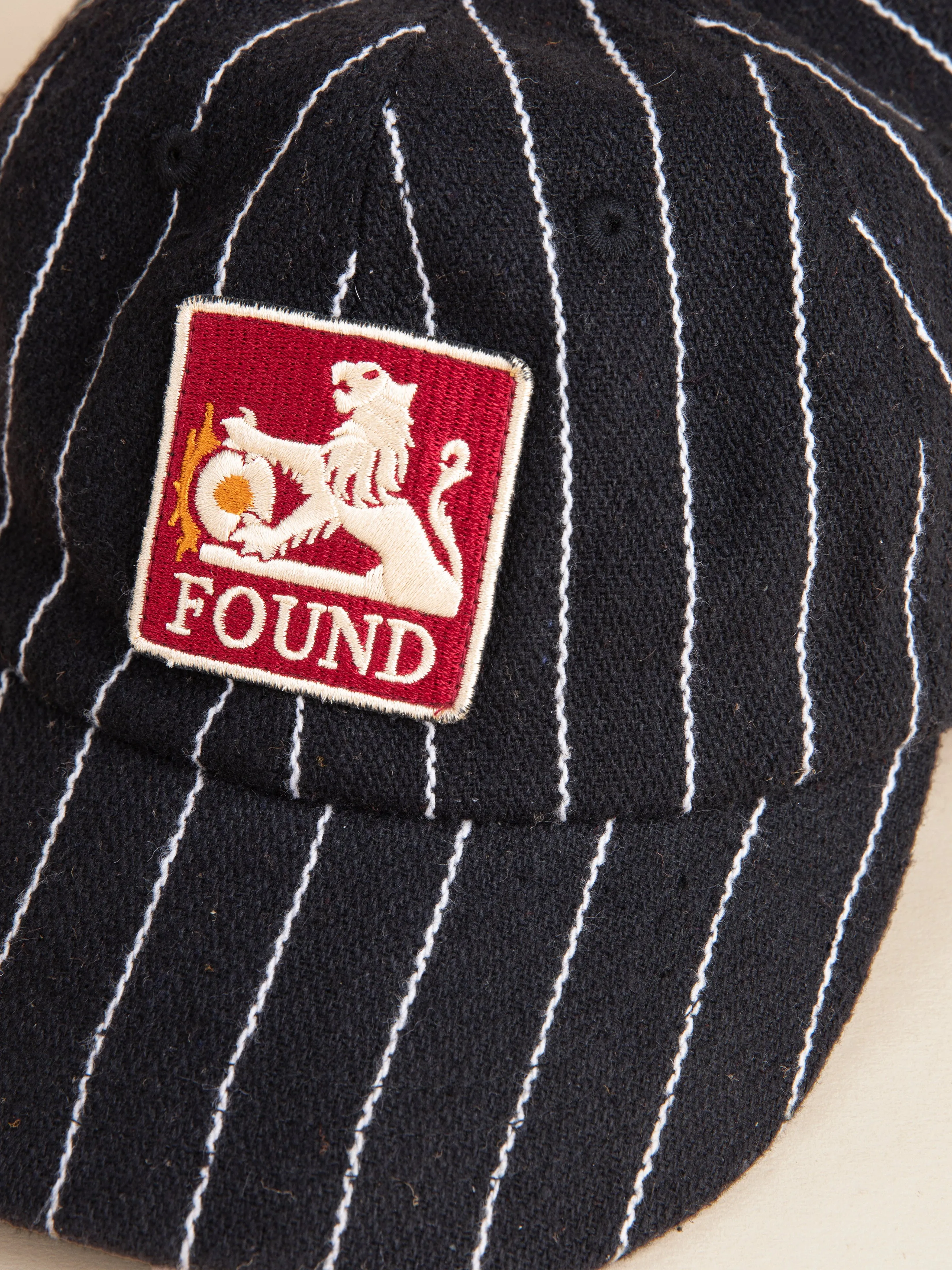 Pinstripe Lion Cap