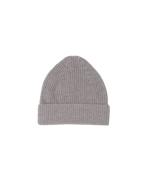 Quince Cashmere Ribbed Beanie