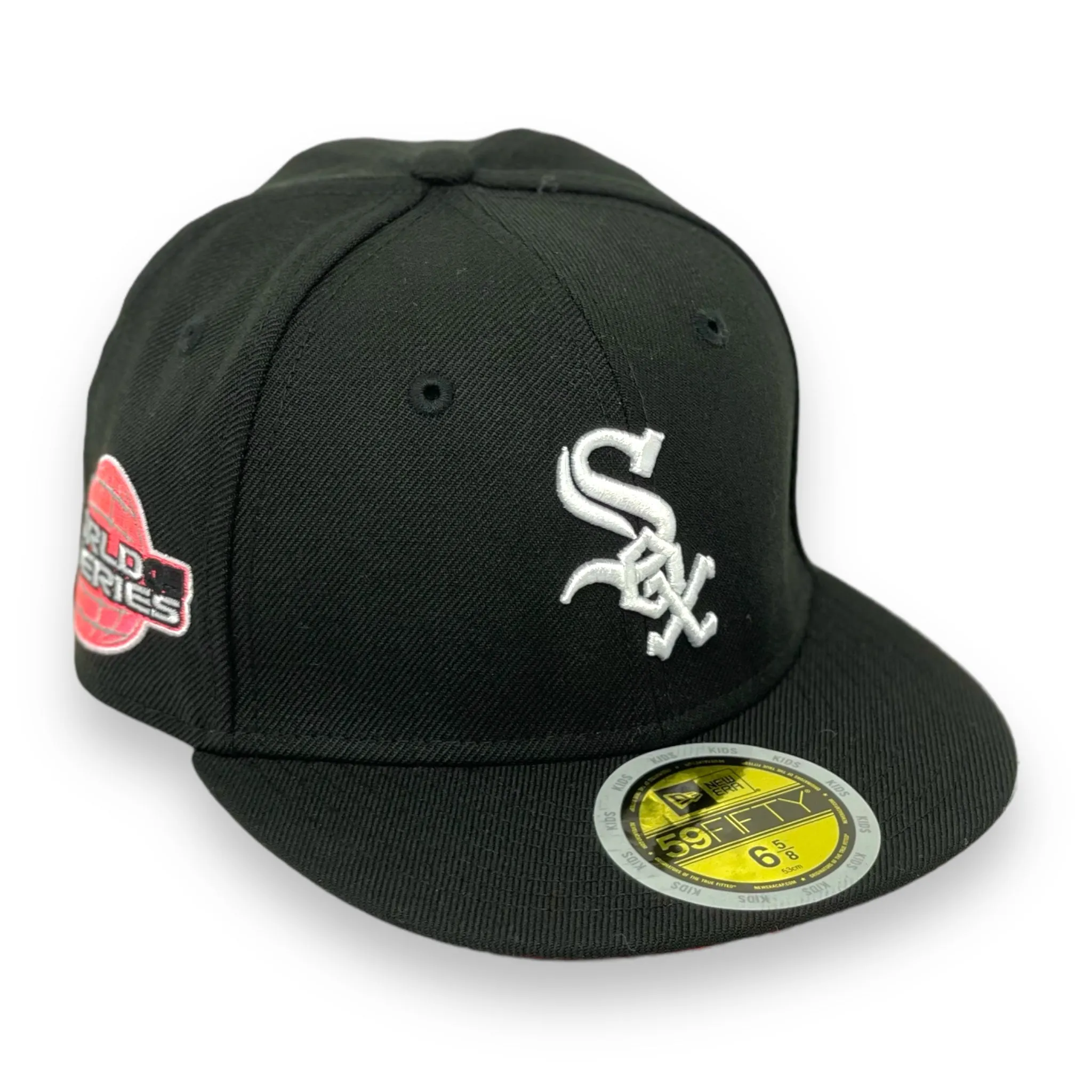 "KIDS" - CHICAGO WHITESOX "2005 WORLD SERIES" NEW ERA 59FIFTY FITTED (INFARED UNDER VISOR)