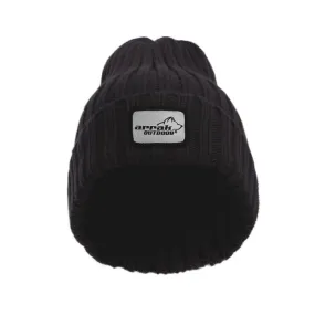 Ribbed Beanie (Black)