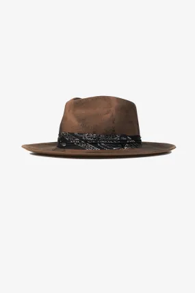 Weiland Fedora Hat in Cigar Brown