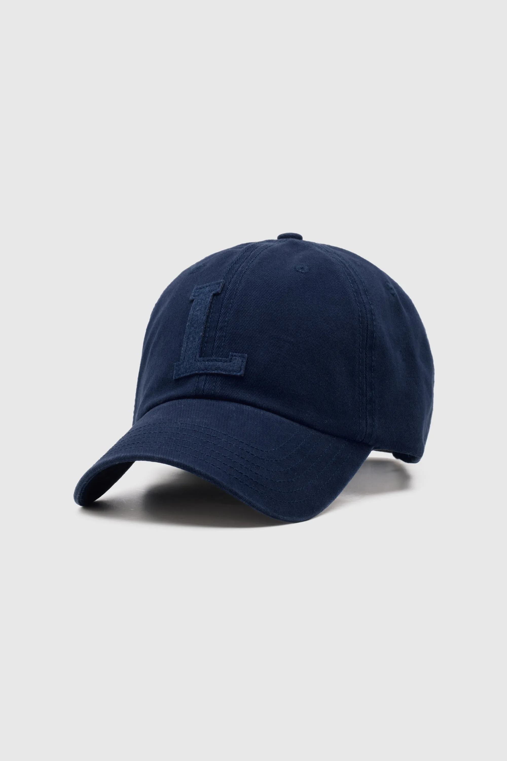 Tonal Letter Cap Navy