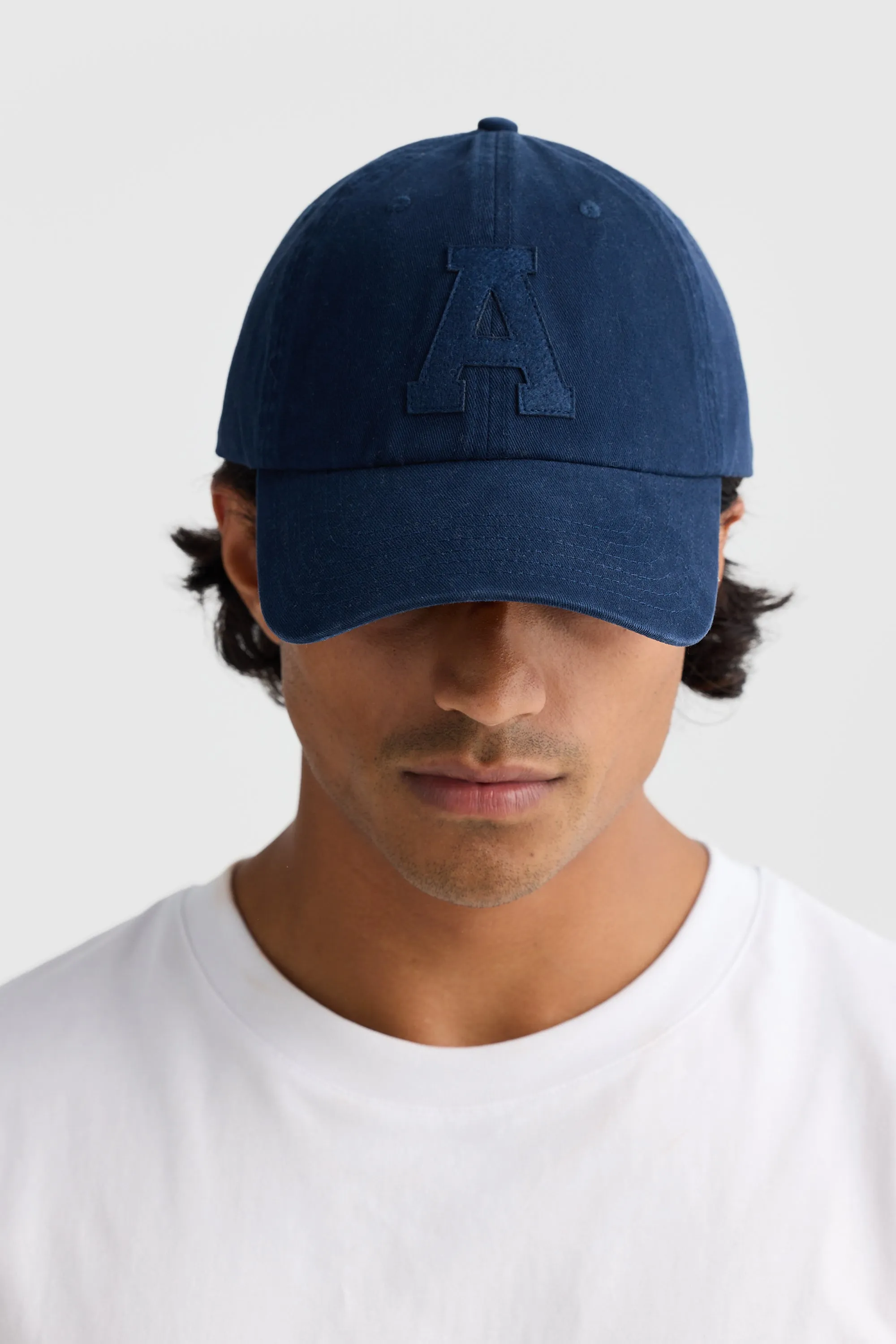 Tonal Letter Cap Navy