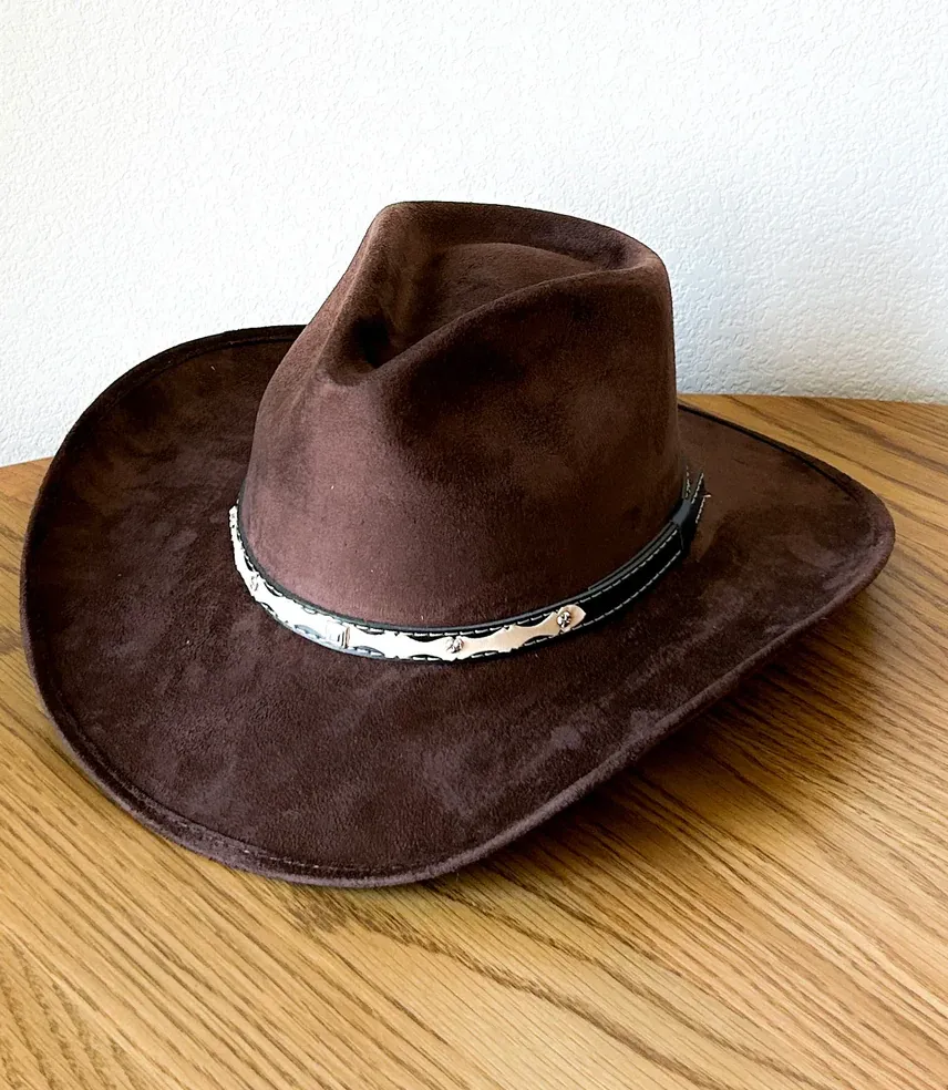 Wilder & Soul Santa Fe Vegan Suede Cowboy Rancher Hat