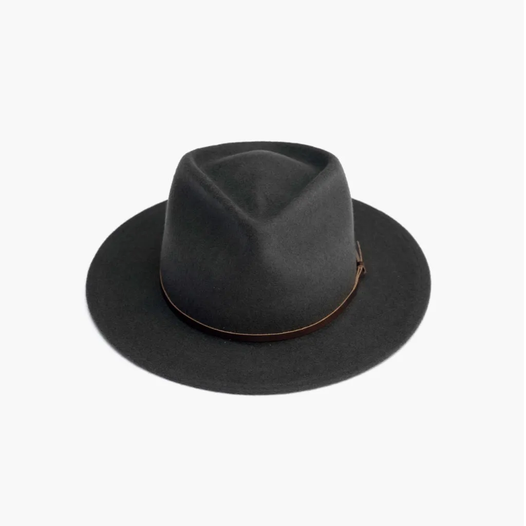 Yellow108 Eastwood Grey Fedora Hat - Stylish and Classic Design for Any Occasion